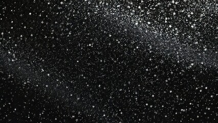 Obraz premium 魔法のようなキラキラ 宇宙風背景素材 16:9サイズ AI生成素材 ブラック