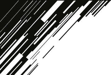 Diagonal bold lines corner border