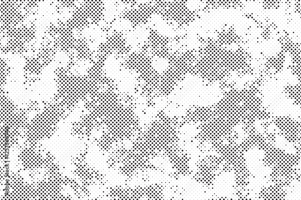 Poster Abstract halftone background with grunge dots. Vector Abstract overlay. Grunge halftone black dost texture background.