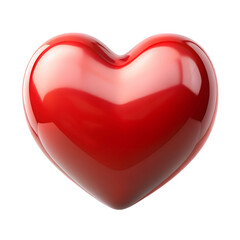 Fototapeta premium Love heart symbol On transparent background