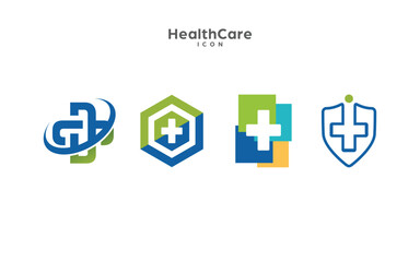 Obraz premium HealthCare logo icon for Company