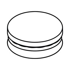 stack of cake vector illustration
