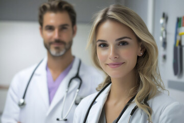 Fototapeta premium a doctor conducting a skin allergy test on a patient