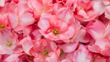 Soft pink azalea flowers in full bloom forming a vibrant floral carpet : Generative AI