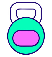 Kettlebell Gym Equipment Icon