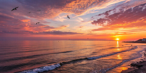 A Sunset Over the Sea, Capturing the Beauty of Nature