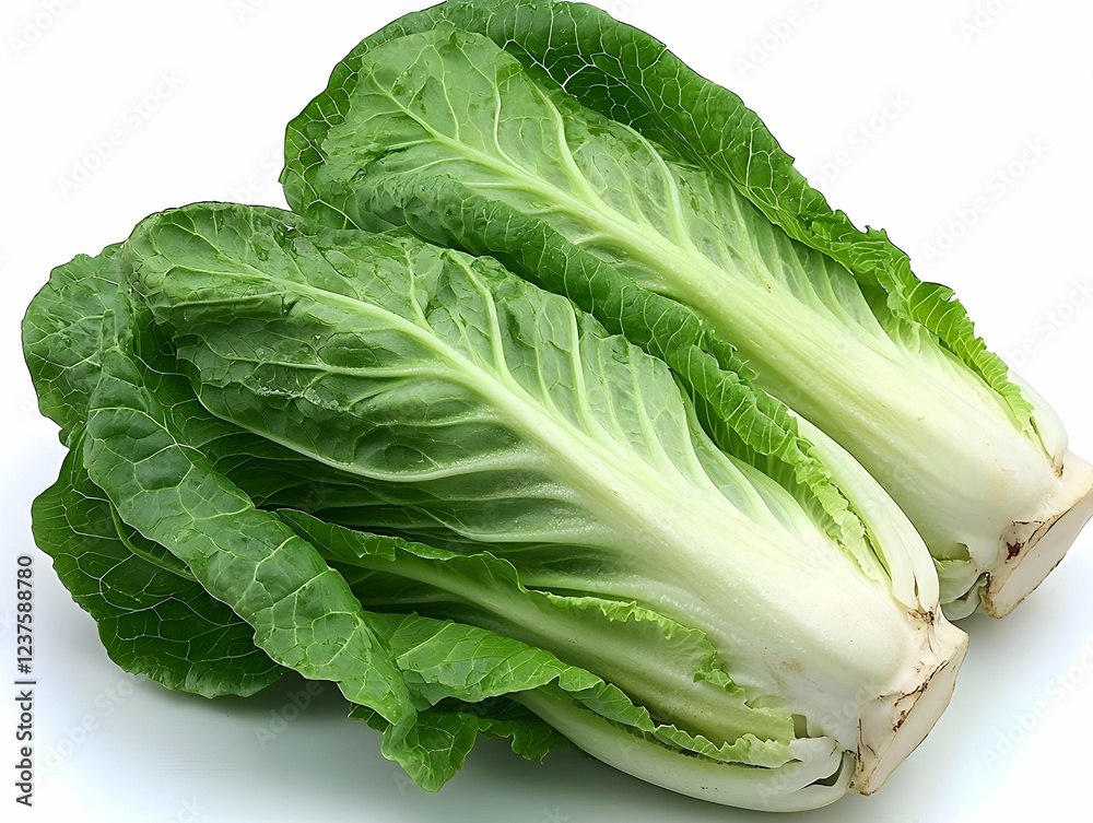 Wall mural Fresh Napa Cabbage, isolated on white. Food photography