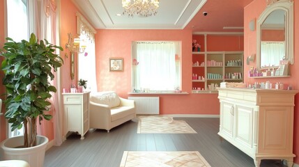 おしゃれなサロンの入口