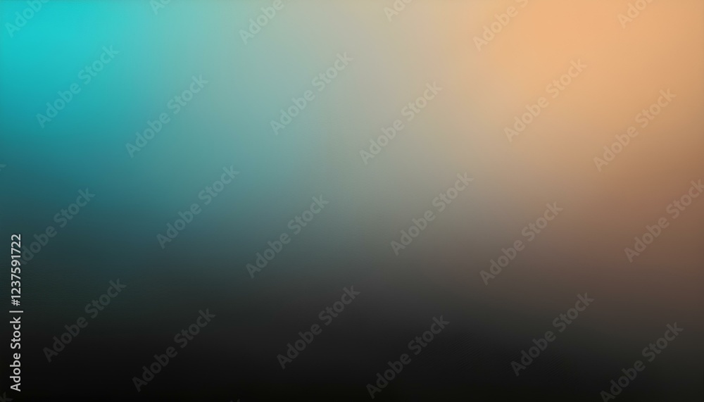 Poster abstract colorful background with lines. Colorful abstract background with rough textured beige, black and turquoise color gradient.