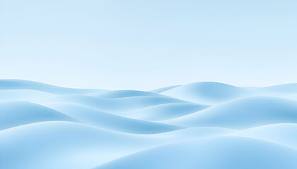 abstract blue waves, gentle undulating shapes, soft gradients, serene aquatic landscape, minimalist design, tranquil water surface, ethereal atmosphere, dreamy texture, cool tones, smooth curves, calm