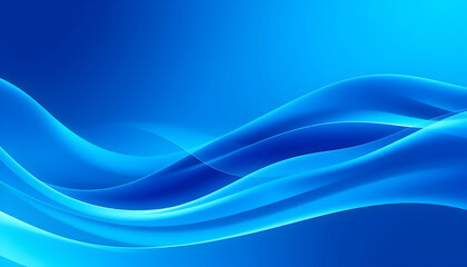 Fototapeta premium abstract blue waves, flowing light streaks, electric blue energy, dynamic curves, vibrant cyan glow, smooth gradients, ethereal atmosphere, digital art, futuristic background, luminous patterns, sleek