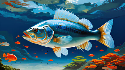 Naklejka premium fish 