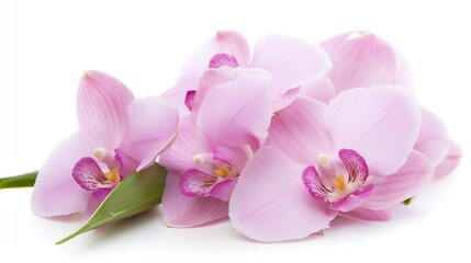Beautiful Pink Orchids Showcasing Elegance and Exotic Floral Beauty : Generative AI