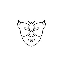 Carnival mask outline 