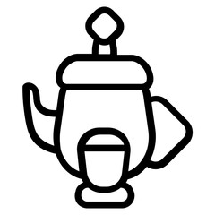 Teapot Line Icon