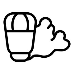 Cloud Lantern Line Icon