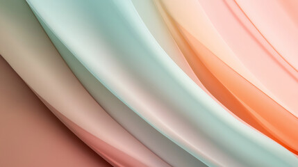 creamy curvy waves peach orange white wallpaper abstract backdrop colorful background