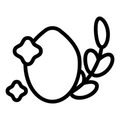 Eggs Day Line Icon