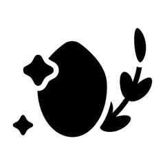Eggs Day Solid Icon