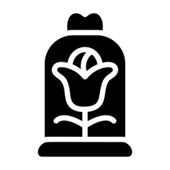 Glass Flower Solid Icon