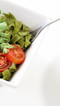 Bowls of various cooked pasta