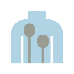 cardioversion flat icon illustration 