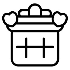 Calender Line Icon