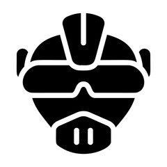 Helmet Solid Icon