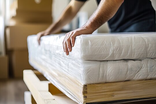 Efficient Movers Transport Mattress to New Home, 