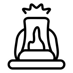 Lantern Line Icon