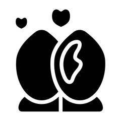 Love Egg Solid Icon