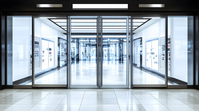 Automatic Sliding Door Entrance, office building