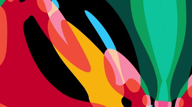 Colorful abstract psychedelic fluid background for summer music festival	