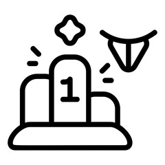Podium Line Icon