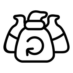 Reuse Line Icon