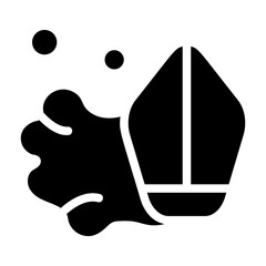 Sky Lantern Solid Icon