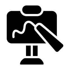 Smart Board Solid Icon