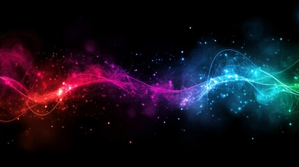 Fototapeta premium abstract digital background with glowing lines