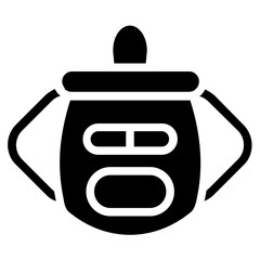 Backpack Solid Icon
