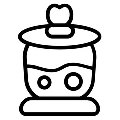 Candy Jar Line Icon