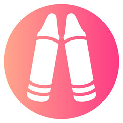 crayon gradient icon