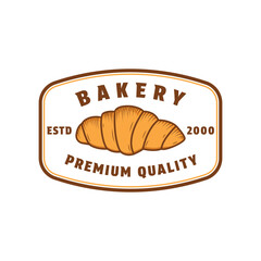 Bakery Logo Design Vintage Label Emblem Style