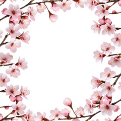 Fototapeta premium cherry blossom isolated on white