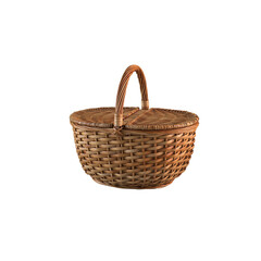 A close-up view of a simple basket is suitable to complete your design needs
