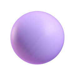 purple ball isolated on white