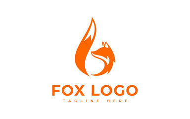 fox logo vector illustration, creative fox logo template