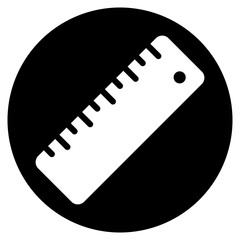 ruler glyph icon