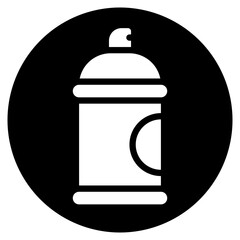 spray paint glyph icon