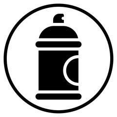 spray paint glyph icon