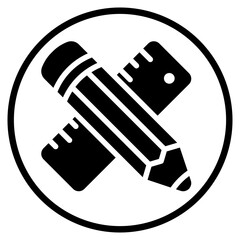 stationery glyph icon